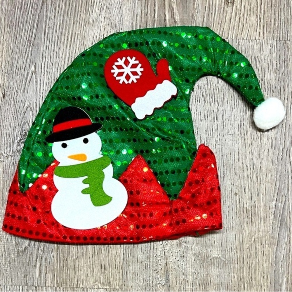Hudson’s Festive Snowman Adult holiday Hat custom made Christmas auction items